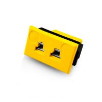 Miniatur-Thermoelement-Steckverbinder mit rechteckiger Blende AM-K-FF Typ K ANSI