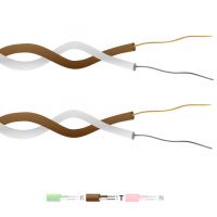 Typ T PFA isoliertes Twin Twisted Pair Thermoelementkabel / Draht (IEC)