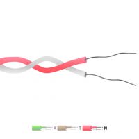 Typ N PFA Isoliertes Twin Twisted Pair ThermoelementKabel / Draht (IEC)