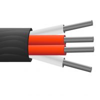 4-adriges PTFE-isolierter, versilberter Kupferschirm, PRT-Sensorkabel / -draht