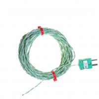 PFA-isoliertes, doppelt verdrilltes IEC-Thermoelement mit freiliegender Sperrstelle und Miniaturstecker - Typen K, J, T